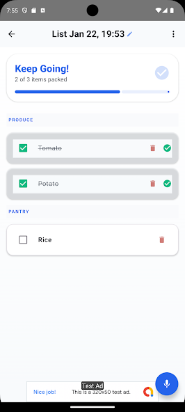 VoiceCart: Voice Shopping List screenshot