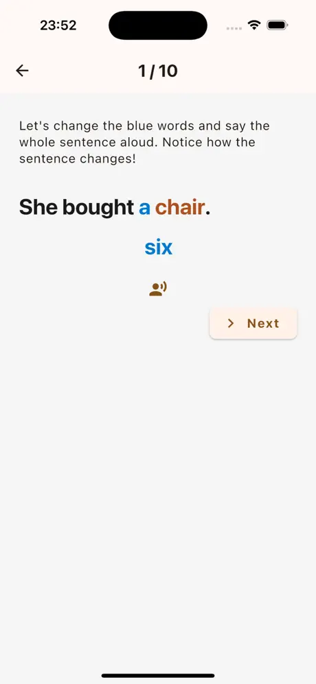 VoiceGrammar screenshot