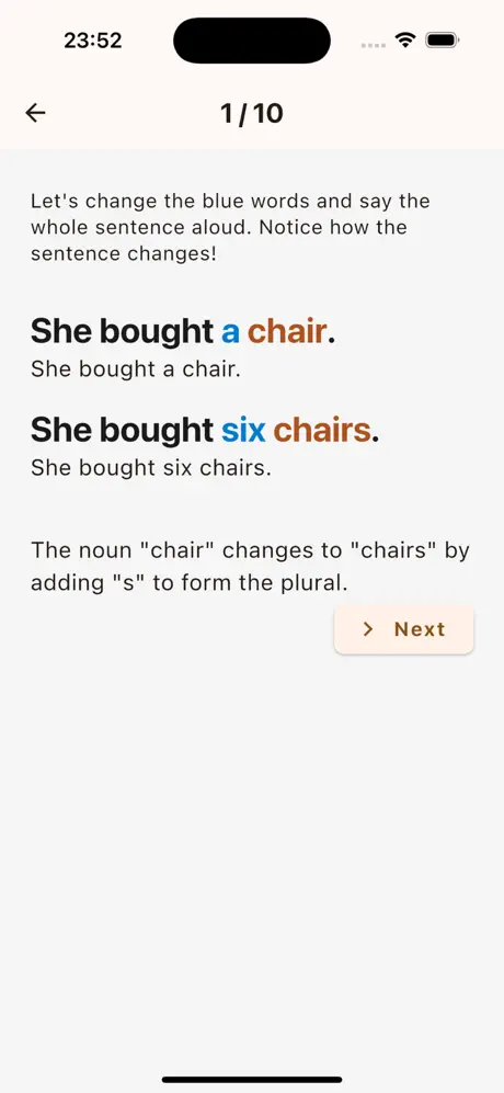 VoiceGrammar screenshot