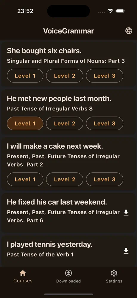 VoiceGrammar screenshot