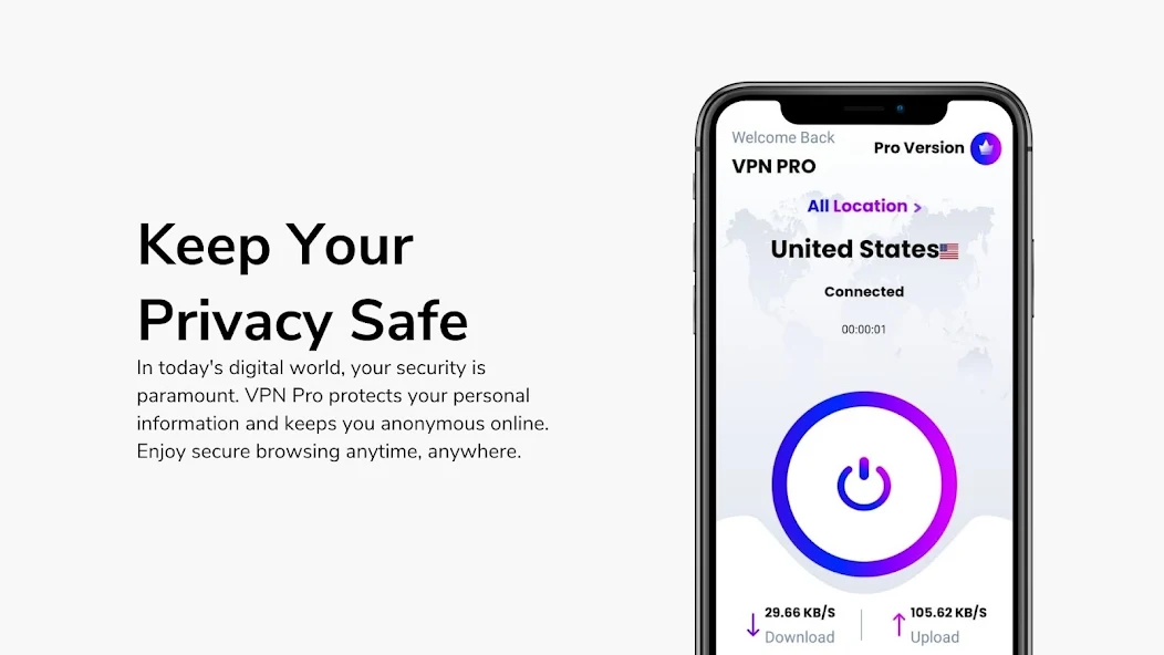 VPN PRO – Global Secure VPN screenshot