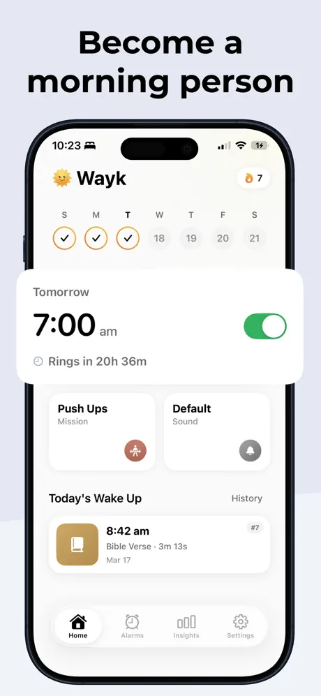 Wayk: Alarm Clock to Wake Up screenshot