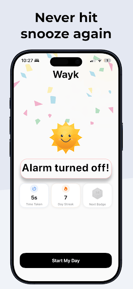 Wayk - Alarm Clock to Wake Up screenshot
