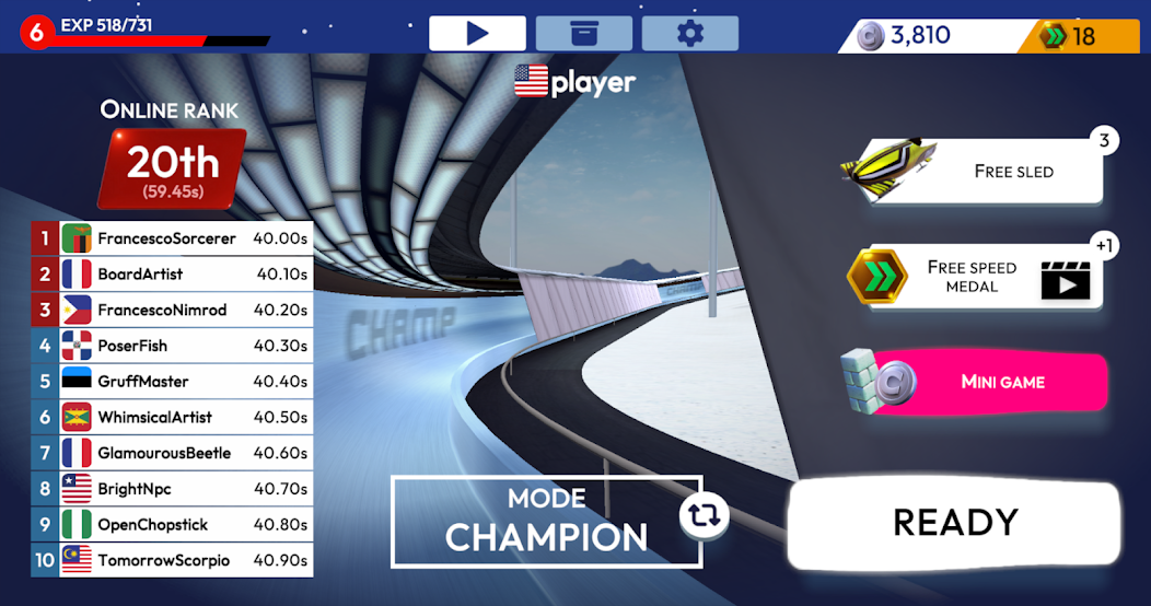 WINTER SPORTS : BOBSLEIGH screenshot