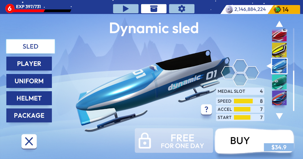 WINTER SPORTS : BOBSLEIGH screenshot