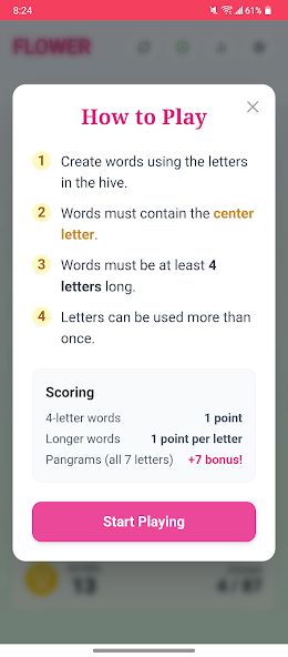 Word Flower screenshot
