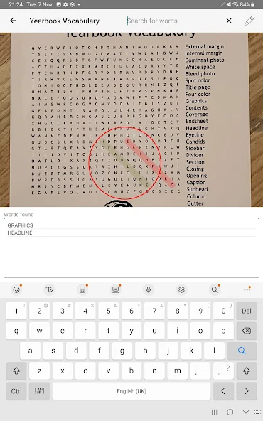 Word Search Scanner and Solver screenshot