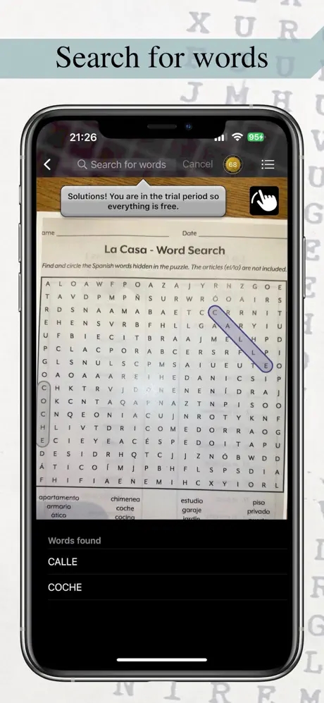 Word Search Scanner and Solver screenshot