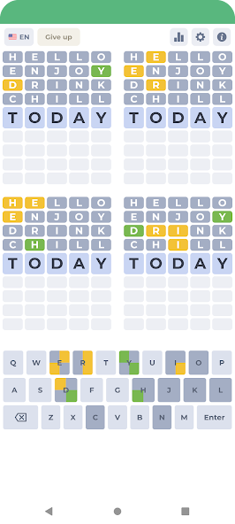WORDLE4X screenshot