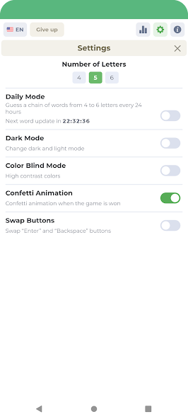 WORDLE4X screenshot