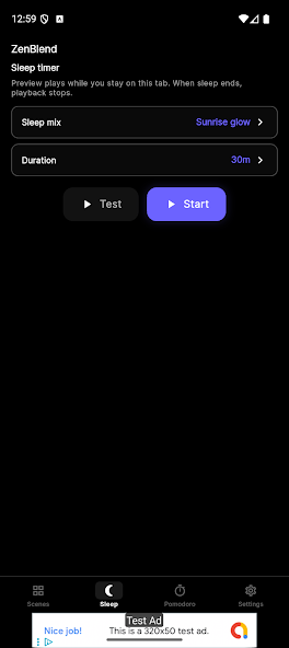 ZenBlade: Focus & Sleep Sounds screenshot