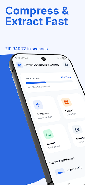 ZIP RAR Compressor & Extractor screenshot